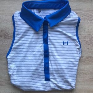 Under Armour stripped women’s golf shirt